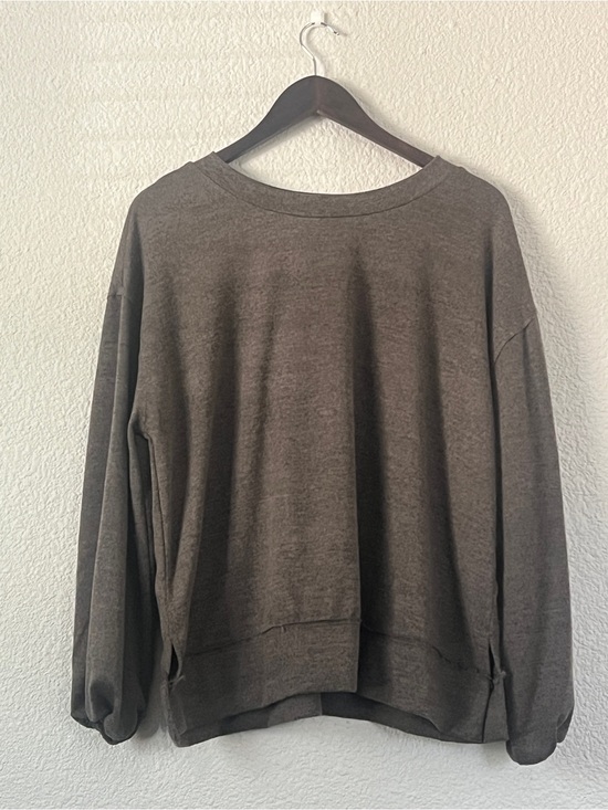 Tops - Andrée by Unit Mocha Brown Relaxed Pullover Top Size L